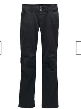 Prana Halle black charcoal hiking convertible water resistant pants size 8